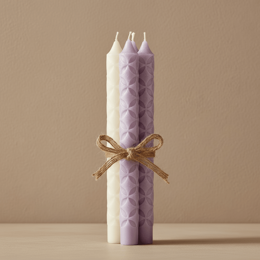 Dinnerkerze Blume des Lebens - Ritualmanufaktur.de