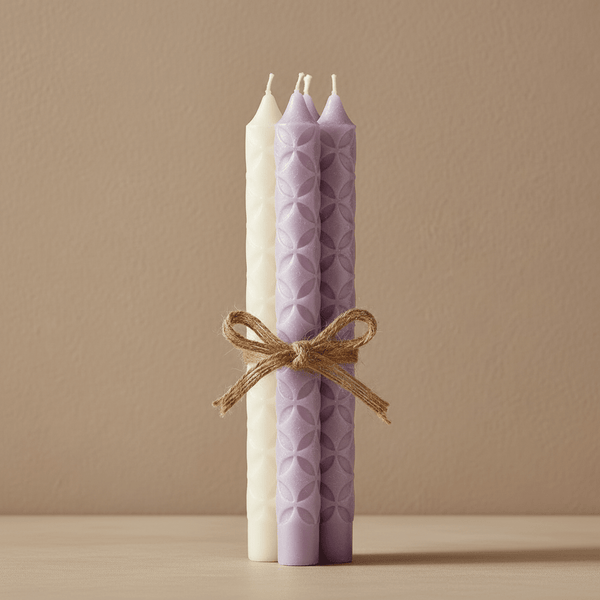 Dinnerkerze Blume des Lebens - Ritualmanufaktur.de