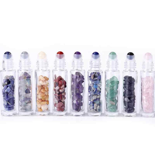 Edelstein Roll - On Glasflasche - Ritualmanufaktur.de