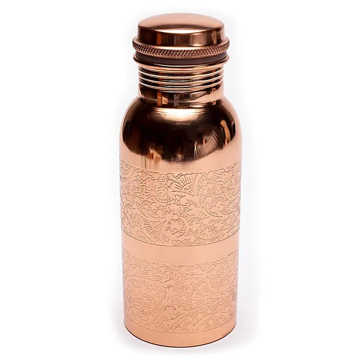 Kupfer Trinkflasche Flower Power Mini
