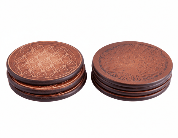 Gefäßuntersetzer aus Holz groß - Ritualmanufaktur.de