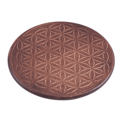 Gefäßuntersetzer aus Holz groß - Ritualmanufaktur.de