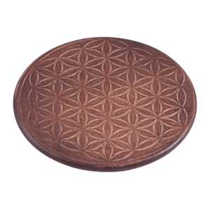 Gefäßuntersetzer aus Holz groß - Ritualmanufaktur.de