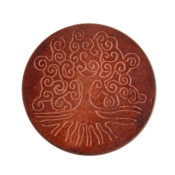 Gefäßuntersetzer aus Holz klein - Ritualmanufaktur.de