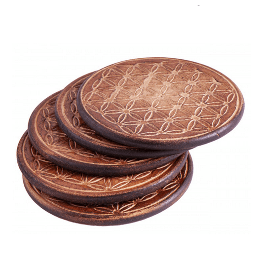 Gefäßuntersetzer aus Holz groß - Ritualmanufaktur.de