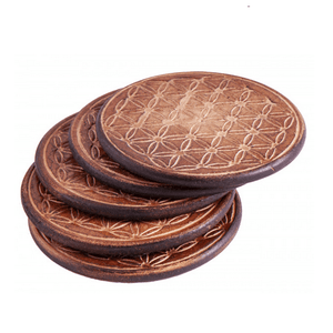 Gefäßuntersetzer aus Holz klein - Ritualmanufaktur.de