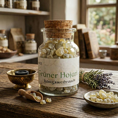 Grüner Hojari Oman Königsweihrauch - Ritualmanufaktur.de