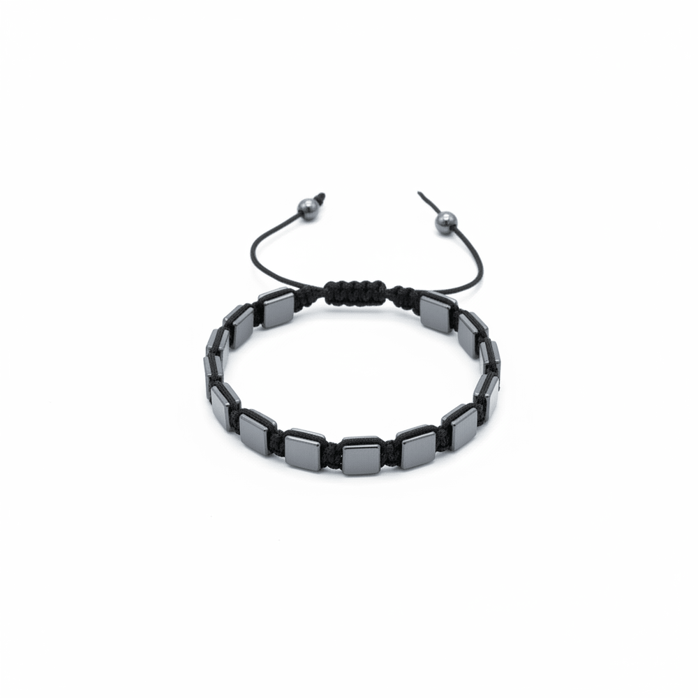 Hämatit Shamballa Armband Würfel - Ritualmanufaktur.de