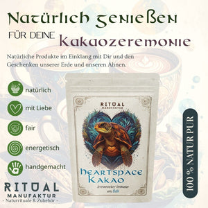 Vorteile von Zeremonie Kakao HeartSpace Kakao Rohkakao aus Tabanan auf Bali, für Einsteiger - Ritualmanufaktur.de
