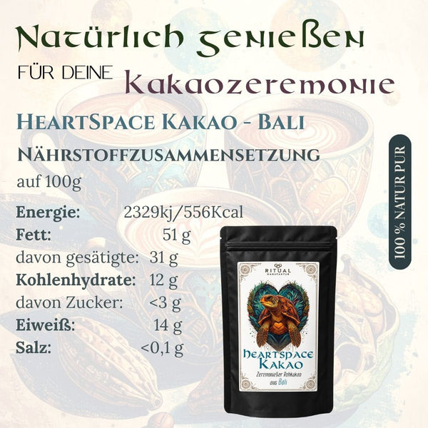 HeartSpace Zeremonie-Kakao aus Bali - Ritualmanufaktur.de
