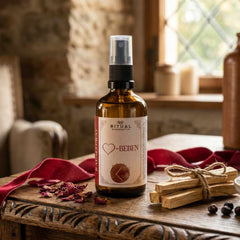 Herzbeben Auraspray, Spray für Aura und Raum, ändert deine Stimmung und die Energie des Raumes, 100ml, Ritualmanufaktur