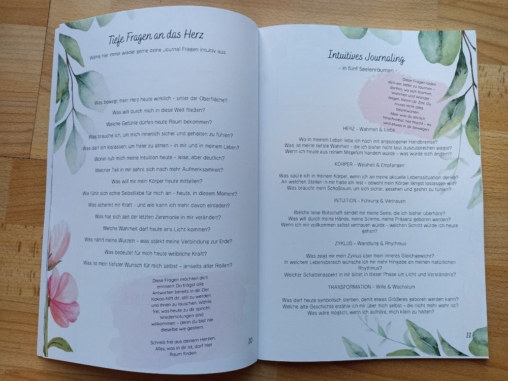 HerzPfad Journal - für das ganze Jahr: Dein Begleiter für Kakao - Zeremonien & Herzensvisionen - Ritualmanufaktur.de