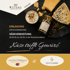 Banner Käse trifft Gewürz, Käseverkostung mit Gewürz