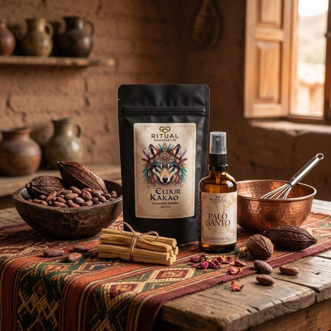 Kakao-Ritual Starter-Set – Elixir, Palo Santo & Spray - Ritualmanufaktur.de