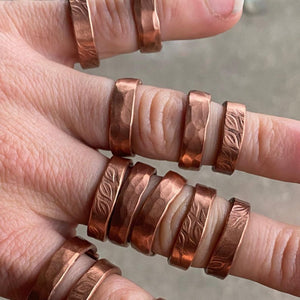 Kupferringe Handgefertig von Willy Schnell - Ritualmanufaktur.de