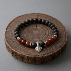 Lava - Steinarmband mit Edelsteinen für ätherische Öle - Ritualmanufaktur.de
