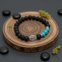 Lava - Steinarmband mit Edelsteinen für ätherische Öle - Ritualmanufaktur.de