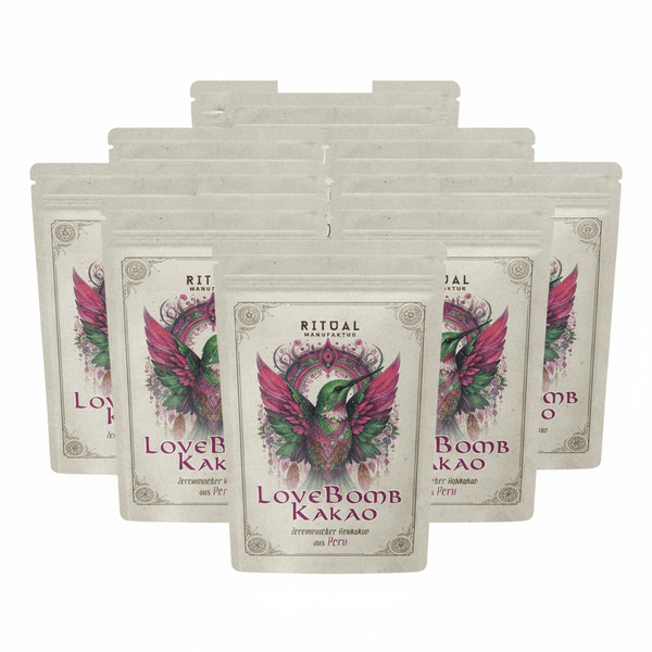 LoveBomb Bio Zeremonie - Kakao Criollo Rohkakao aus Peru - Ritualmanufaktur.de