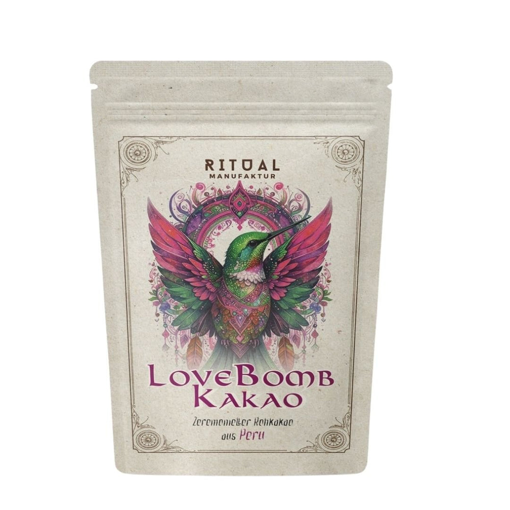 LoveBomb Bio Zeremonie - Kakao Criollo Rohkakao aus Peru - Ritualmanufaktur.de