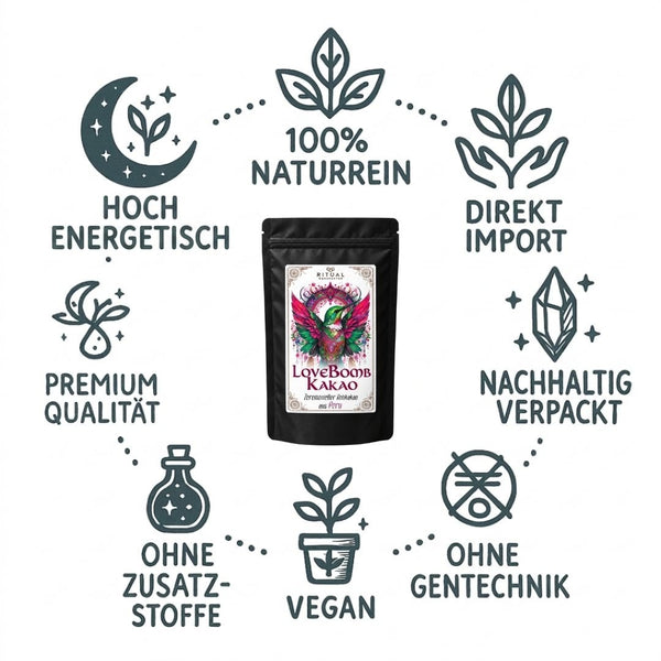 LoveBomb Criollo Zeremonie-Kakao aus Peru - Ritualmanufaktur.de