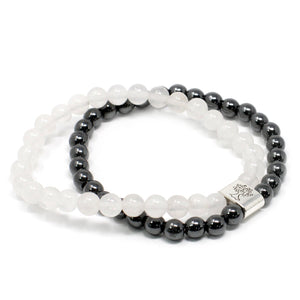 Magnet doppel Edelsteinarmband - Ritualmanufaktur.de