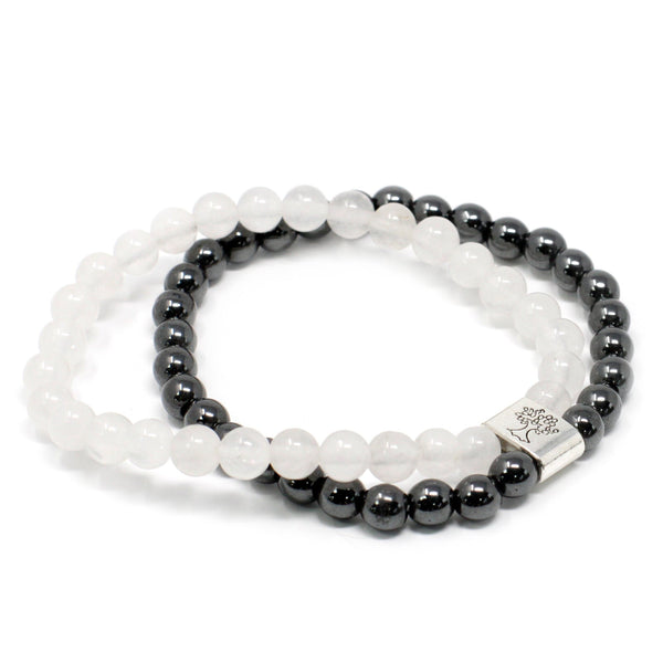 Magnet doppel Edelsteinarmband - Ritualmanufaktur.de