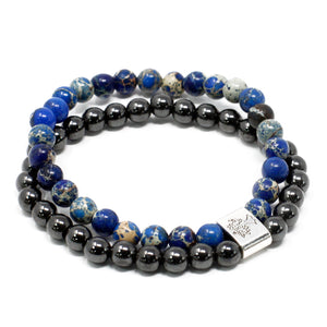 Magnet doppel Edelsteinarmband - Ritualmanufaktur.de