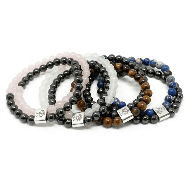 Magnet doppel Edelsteinarmband - Ritualmanufaktur.de