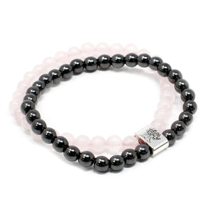 Magnet doppel Edelsteinarmband - Ritualmanufaktur.de