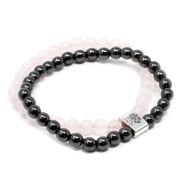 Magnet doppel Edelsteinarmband - Ritualmanufaktur.de