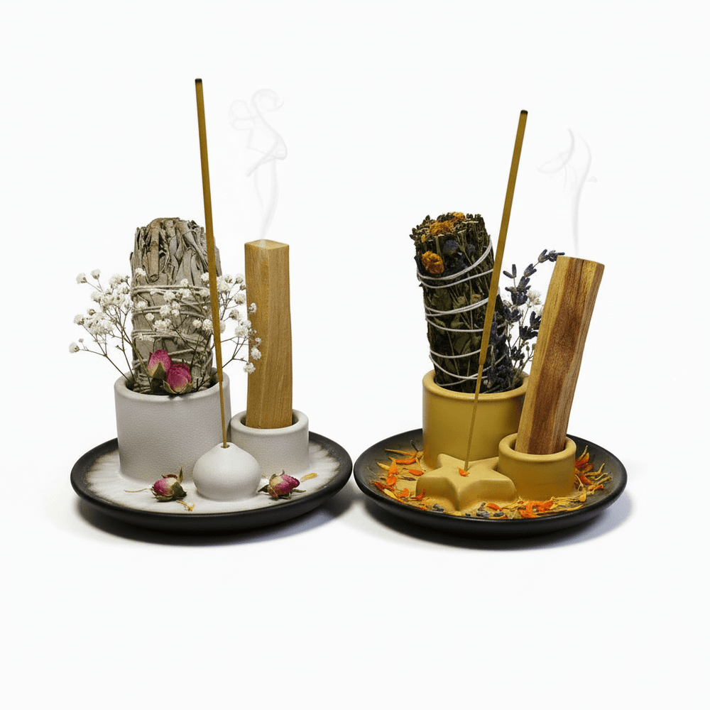 Palo Santo, Räucherbündel und Stäbchen Halter - Ritualmanufaktur.de