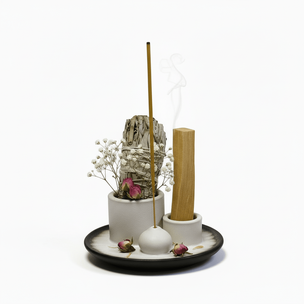 Palo Santo, Räucherbündel und Stäbchen Halter - Ritualmanufaktur.de