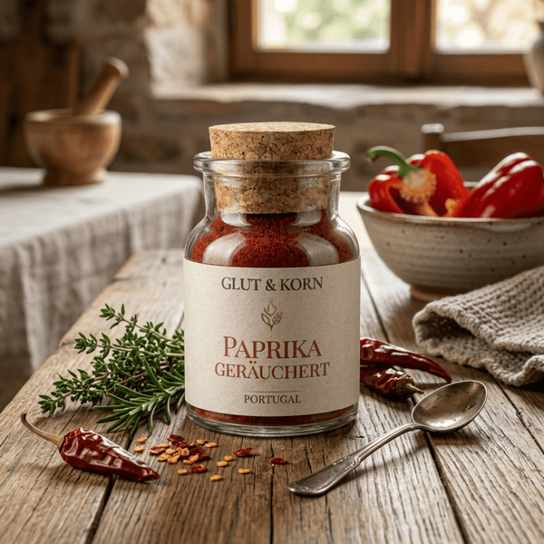 Paprika geräuchert, Gewürz zum Verfeinern von Speisen, Ritualmanufaktur Glut & Korn