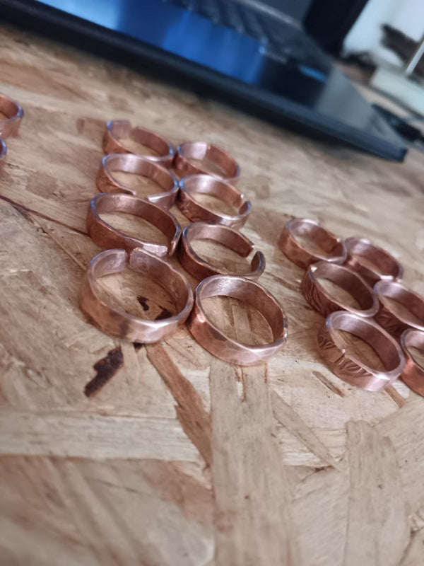 Kupferringe Handgefertig von Willy Schnell