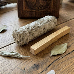 Räucherbündel Weißer Salbei & Palo Santo - Ritualmanufaktur.de