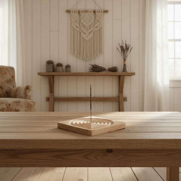 Räucherstäbchenhalter aus Buchenholz - Ritualmanufaktur.de