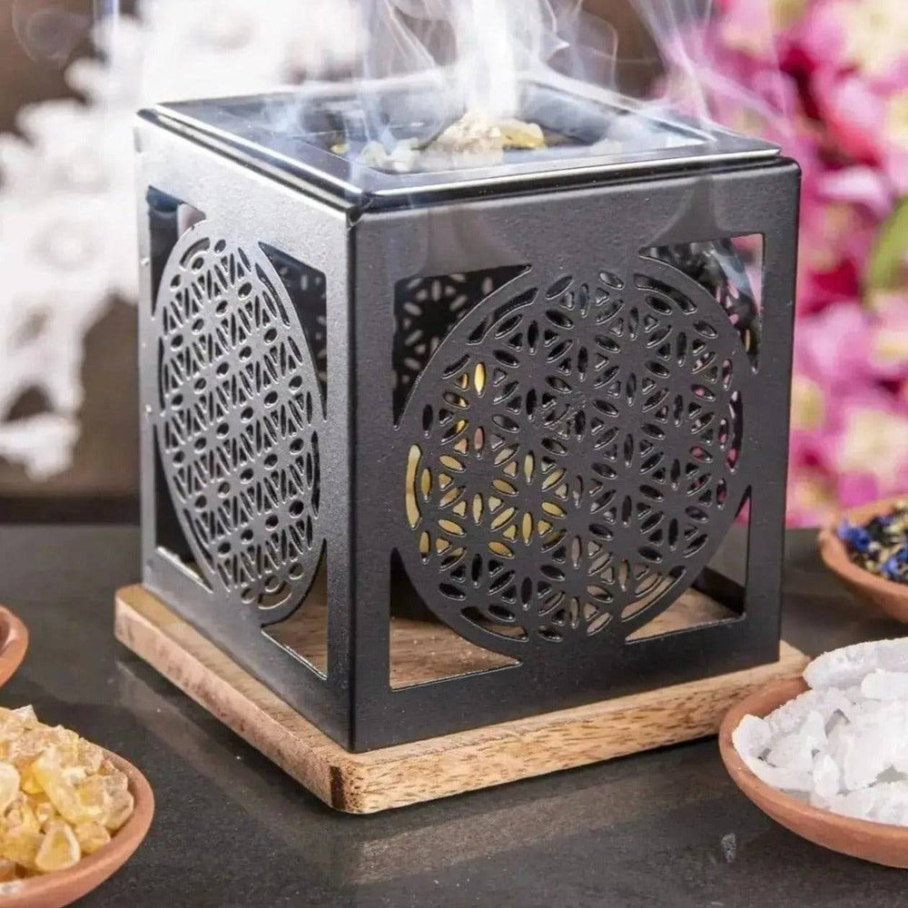 Räucherstövchen Blume des Lebens - Ritualmanufaktur.de