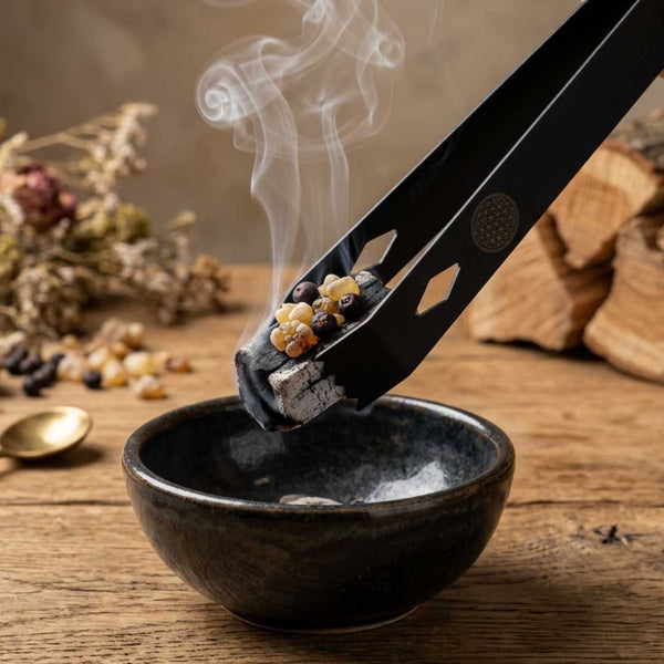Räucherzange Blume des Lebens - Ritualmanufaktur.de