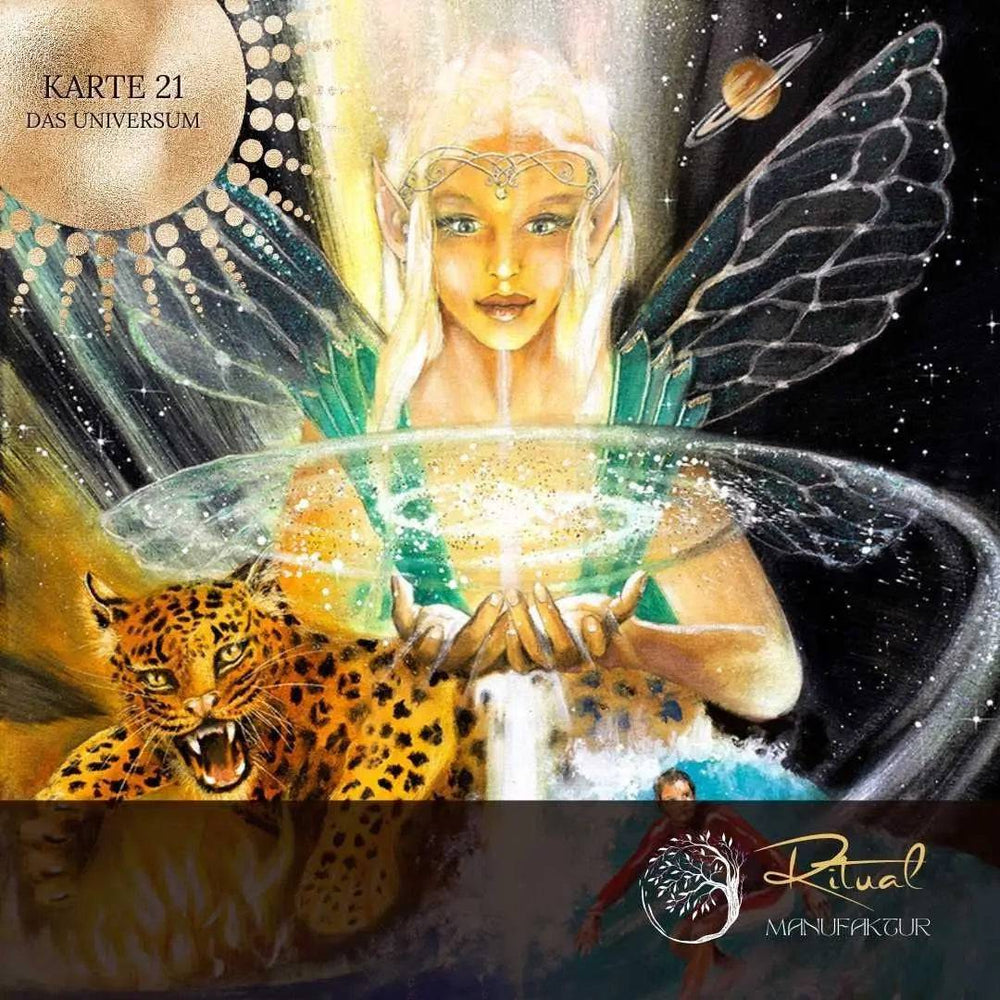 Das Universum - Tarotkarte 21 / Renessance - Ritualmanufaktur.de