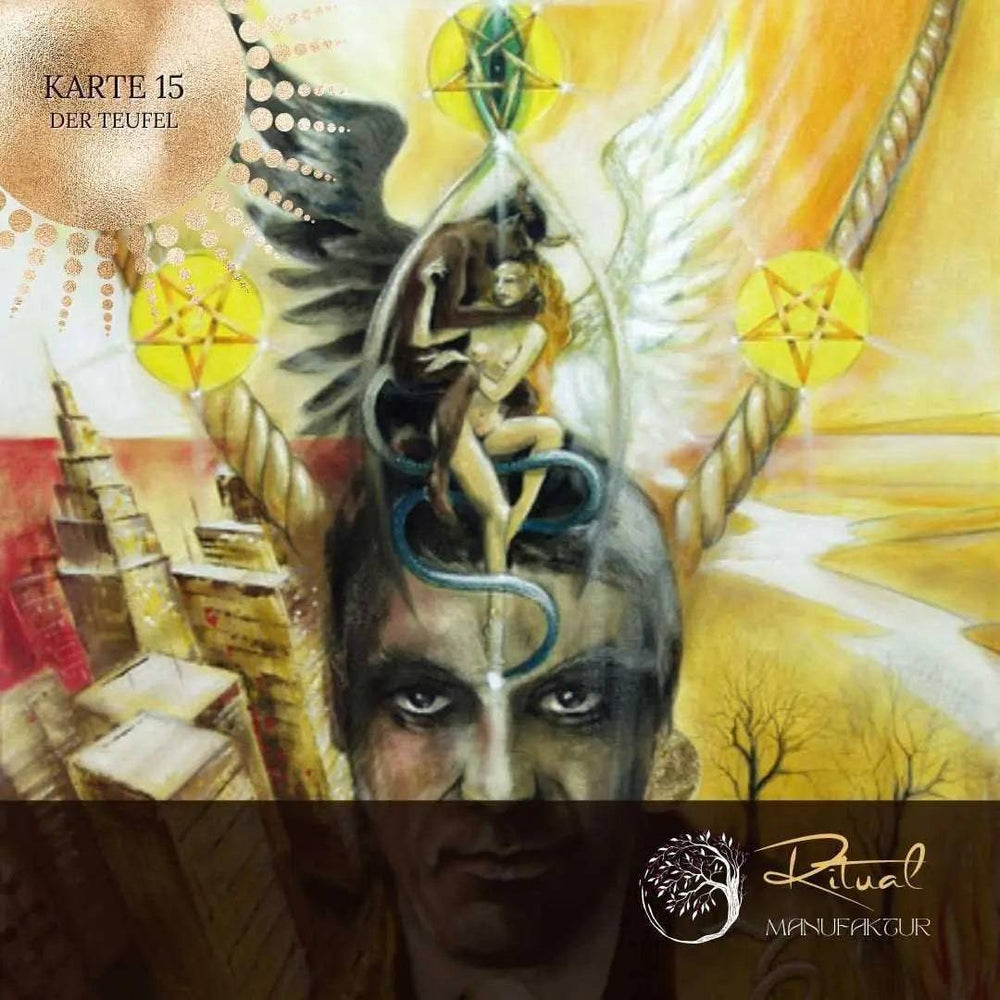 Der Teufel - Tarotkarte 15 / Renessance - Ritualmanufaktur.de