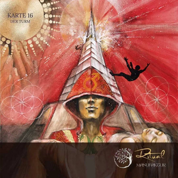 Der Turm - Tarotkarte 16 / Renessance - Ritualmanufaktur.de