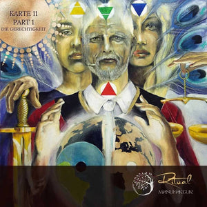 Die Gerechtigkeit pt.1 - Tarotkarte 11 / Renessance - Ritualmanufaktur.de