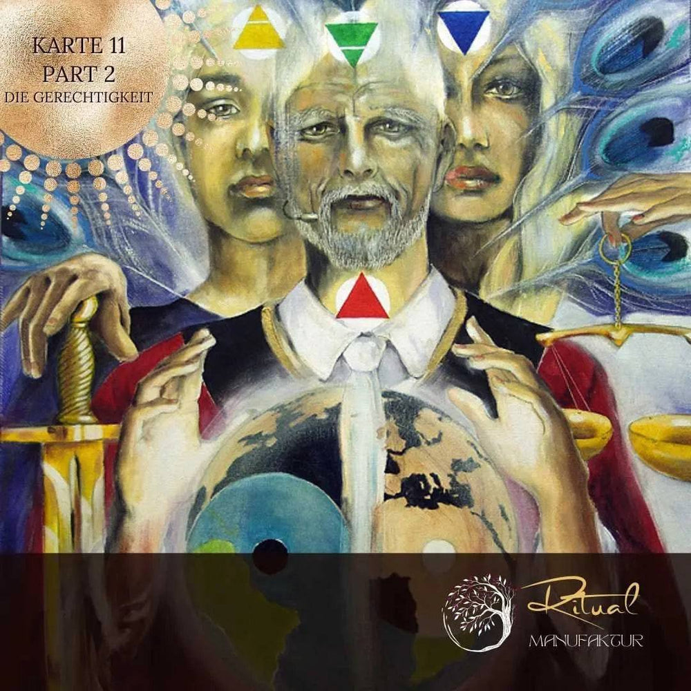 Die Gerechtigkeit pt.2 - Tarotkarte 11 / Renessance - Ritualmanufaktur.de