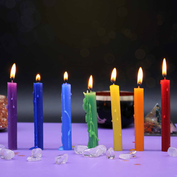 Ritual Kerzen durchfärbt - Ritualmanufaktur.de