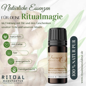 Ingwer naturreines ätherisches Öl - Ritualmanufaktur.de