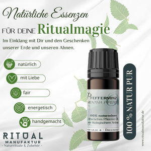 Pfefferminz naturreines ätherisches Öl - Ritualmanufaktur.de