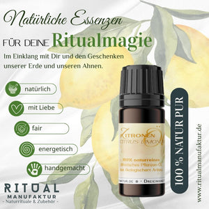 Zitrone naturreines ätherisches Öl - Ritualmanufaktur.de