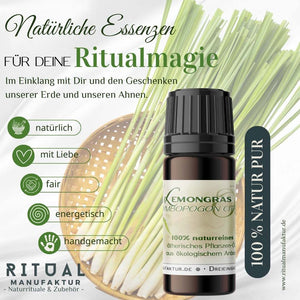 Zitronengras naturreines Ätherisches Öl - Ritualmanufaktur.de
