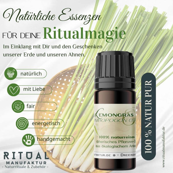 Zitronengras naturreines Ätherisches Öl - Ritualmanufaktur.de