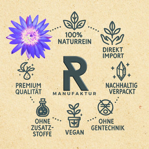 Lotusblüten blau I Ritualmanufaktur
